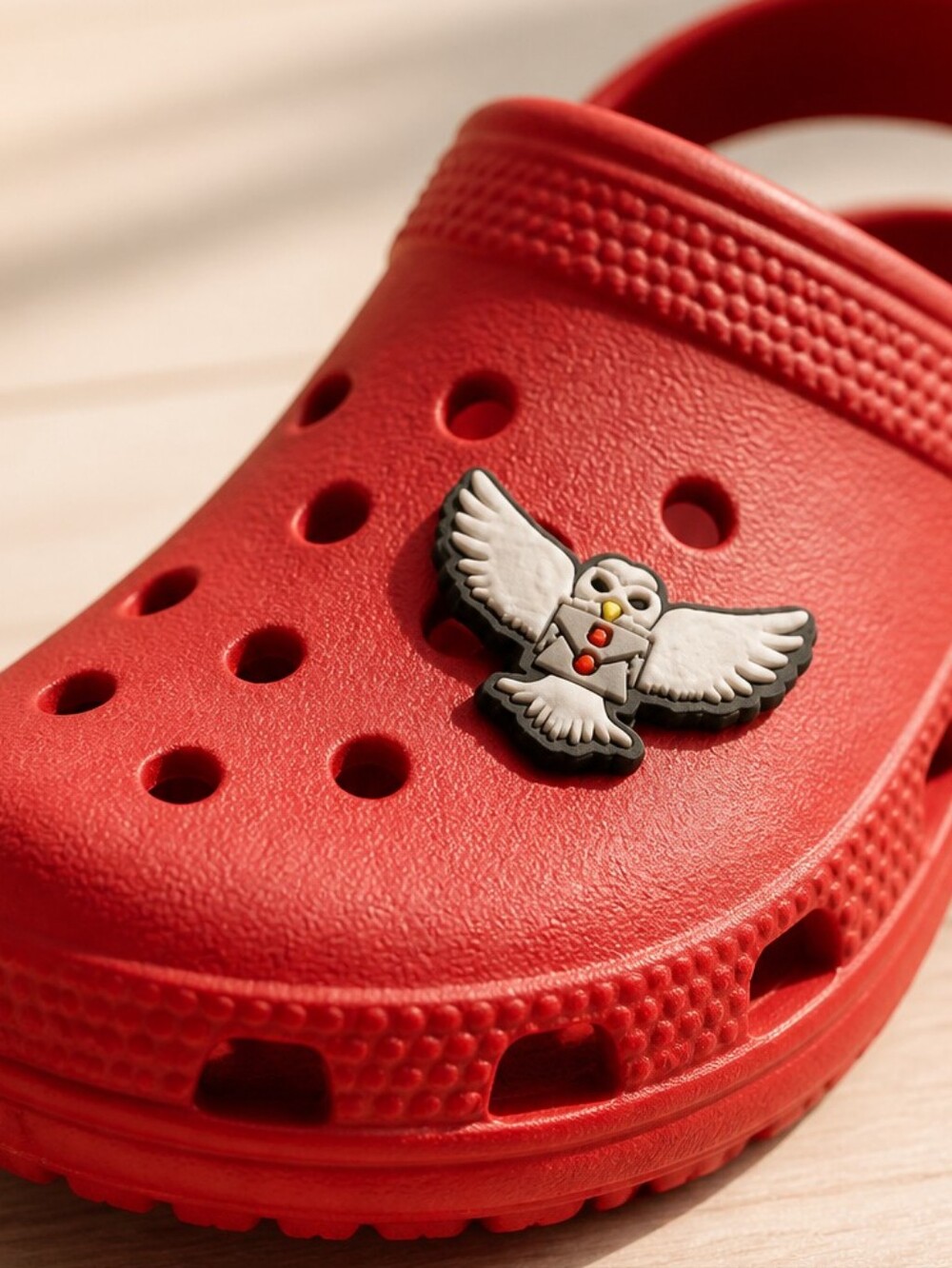 Harry Potter 🪄 Hedwig White Owl Letter Rubber Shoe Charms Jewelry Animal